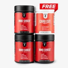 Cargar imagen en el visor de la galería, 3 Bottles of Inno Shred + 1 FREE Carb Cut Complete